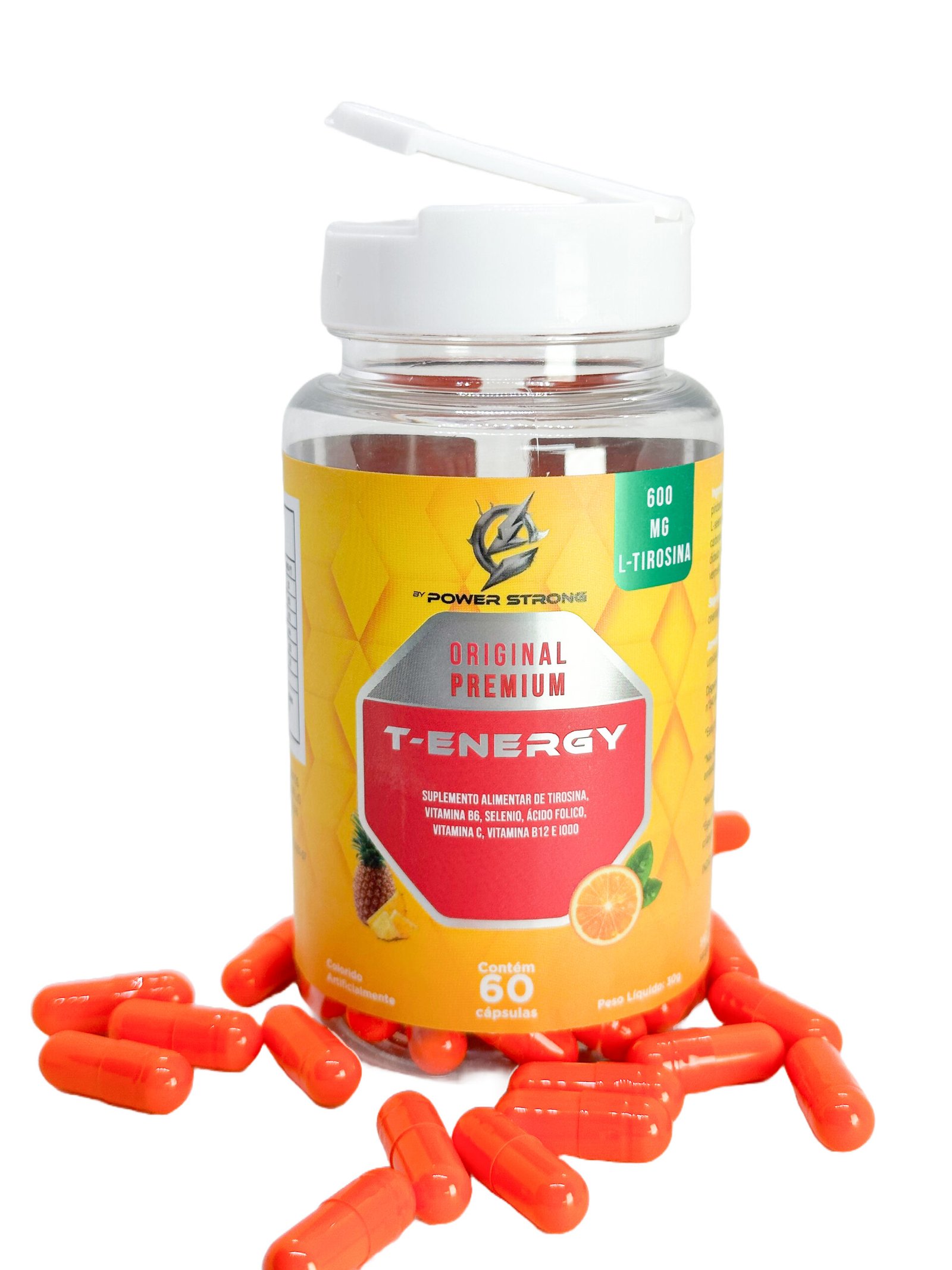 T-Energy com pilulas arredor